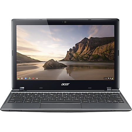 Acer C720-29552G03aii 11.6" LCD Chromebook - Intel Celeron 2955U Dual-core (2 Core) 1.40 GHz - 2 GB DDR3L SDRAM - 32 GB SSD - Chrome OS 64-bit - 1366 x 768 - ComfyView - Granite Gray