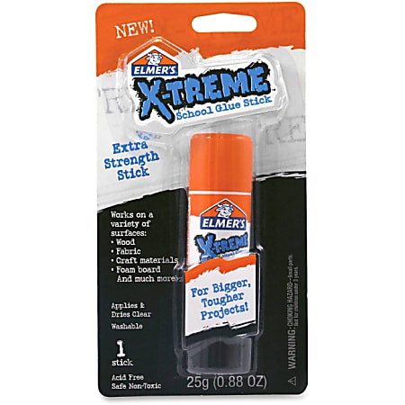 Elmer's X-TREME School Glue Stick - 0.88 oz - 1Each - White