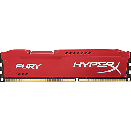 Kingston HyperX Fury 4GB DDR3 SDRAM Memory Module - For Desktop PC - 4 GB (1 x 8GB) - DDR3-1866/PC3-14900 DDR3 SDRAM - 1866 MHz - CL10 - 1.50 V - Non-ECC - Unbuffered - 240-pin - DIMM