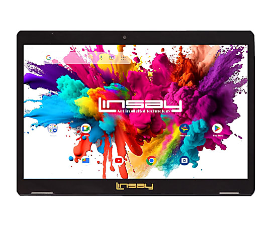 Linsay® Octa Core Tablet, 10.1”, 4GB Memory, 128GB Storage, Android 13, With POP Holder And Pen Stylus