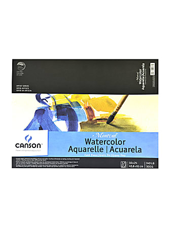 Canson Montval® Watercolor Paper, 18" x 24", 12 Sheets