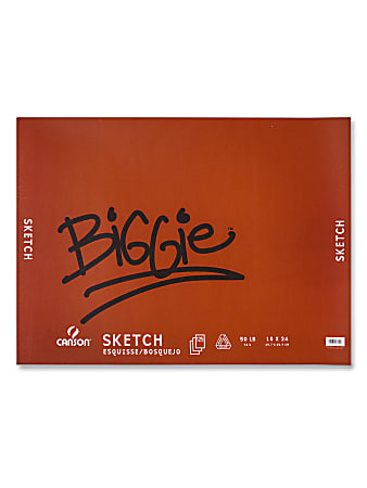 Canson Biggie Sketch Pad, 18 x 24, Pack Of 120 Sheets