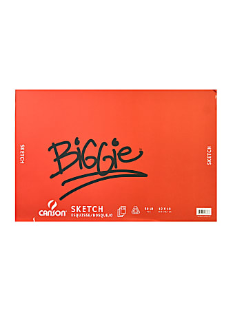 Canson Biggie Sketch Pads, 12" x 18", 120 Sheets, Pack Of 2