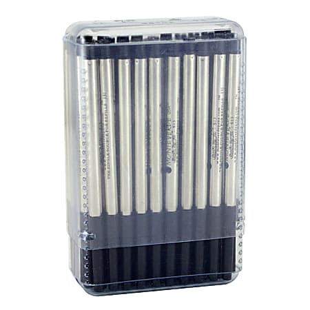 Monteverde® Ballpoint Refills For Sheaffer Ballpoint Pens, Medium Point, 0.7 mm, Black, Pack Of 50 Refills