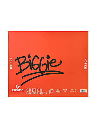 Canson Biggie Sketch Pad, 14" x 17", 120 Sheets