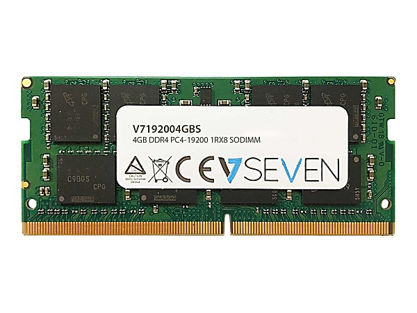 V7 - DDR4 - module - 4 GB - SO-DIMM 260-pin - 2400 MHz / PC4-19200 - CL17 - 1.2 V - unbuffered - non-ECC