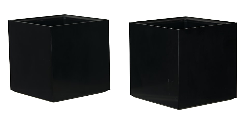 Bostitch® Konnect Stackable Tall Storage Cups, Black, Pack Of 2 Cups