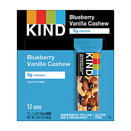 KIND Blueberry Vanilla And Cashew Fruit And Nut