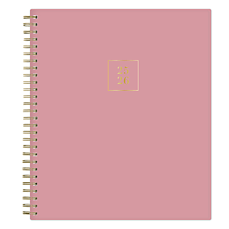 2025-2026 Blue Sky RP Dusty Rose Monthly Academic Planning Calendar, 8" x 10", July 2025 to June 2026, 152046