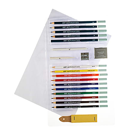 Art Alternatives Get Started Art Set, Drawing, Set Of 23 Pieces
