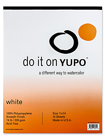 Yupo Watercolor Pad 11 x 14 10 Sheets - Office Depot