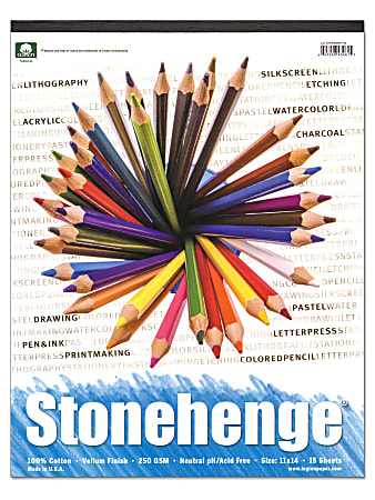 Rising Stonehenge Drawing Pad, 11" x 14", 15 Sheets