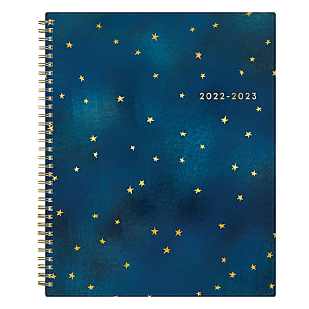 Blue Sky™ Weekly/Monthly Academic Planner, 8-1/2" x 11", Estrellita, July 2022 to June 2023, 136500