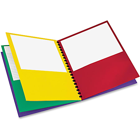 Oxford™ 8-Pocket Paper Folder, 8 1/2" x 11", Assorted Colors