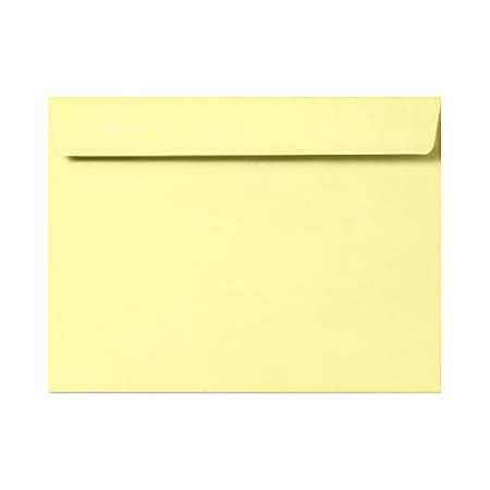 LUX Booklet 6" x 9" Envelopes, Gummed Seal, Lemonade Yellow, Pack Of 1,000