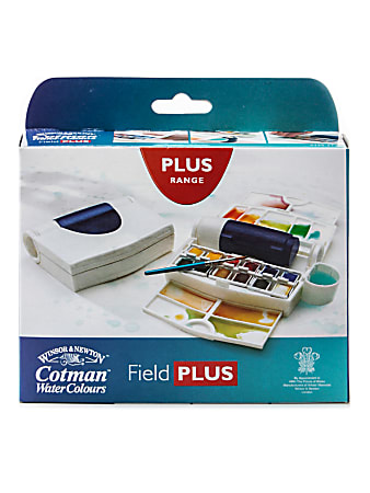 Winsor & Newton Cotman Watercolor Field Plus Set, Half Pan