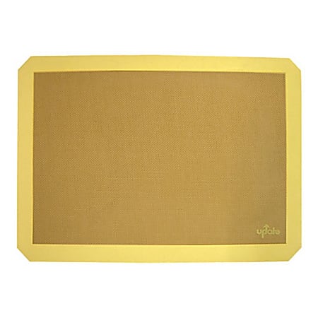 Winco Full-Size Silicone Baking Mat, 24-1/2" x 16-1/2", Yellow