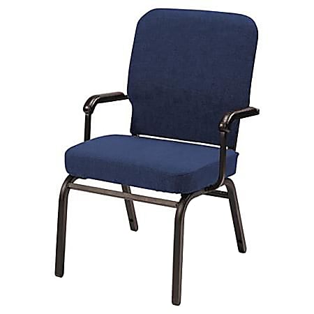 KFI Studios Big And Tall Stacking Chair, Navy