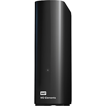 Western Digital® Elements  4TB External Hard Drive For Desktop, WDBWLG0040HBK-NESN, Black