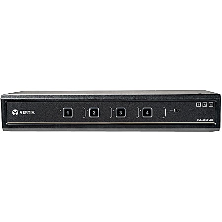 Avocent Cybex SC945H Secure KVM Switch - 4-Port, Dual Display, HDMI in, HDMI out, Secure KVM with DPP (Dedicated Peripheral Port)
