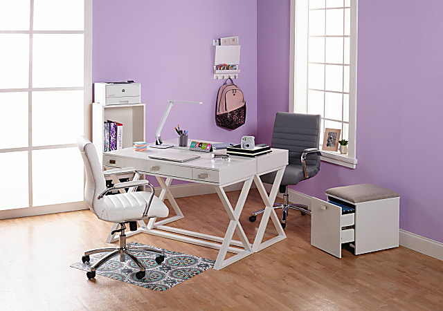 Realspace Modern Comfort Winsley Bonded Leather Mid Back Managers