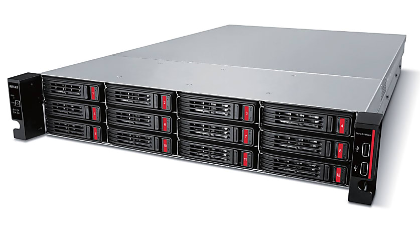 Buffalo TeraStation 51210RH Rackmount 40 TB NAS (10TB x 4) Hard Drives Included - Annapurna Labs Alpine AL-314 1.70 GHz - 12 x HDD Supported - 4 x HDD Installed - 40 TB Installed HDD Capacity - 8 GB RAM DDR3 SDRAM - Serial ATA/600 Controller
