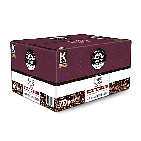 Executive Suite® Coffee Single-Serve Coffee K-Cup® Pods, Dark Roast, Carton Of 70