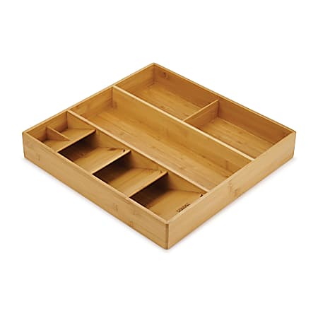 Joseph Joseph Bamboo Utensils Drawer, 2-1/2”H x 15-1/4”W x 15”D, Brown