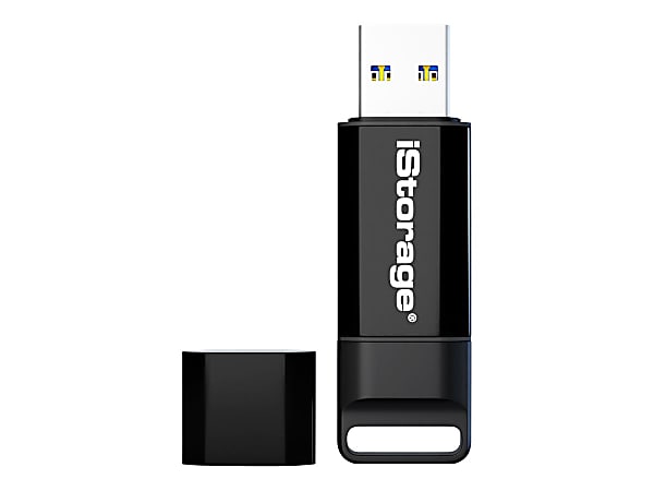 iStorage® datAshur BT USB 3.2 128GB Encrypted Secure Flash Drive, Black