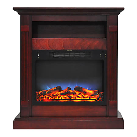 Cambridge® Sienna Electric Fireplace With Multicolor LED Insert, 34", Cherry