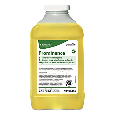 Diversey™ Prominence™ Heavy-Duty Floor Cleaner, Citrus, 84.5 Oz Bottle, Case Of 2