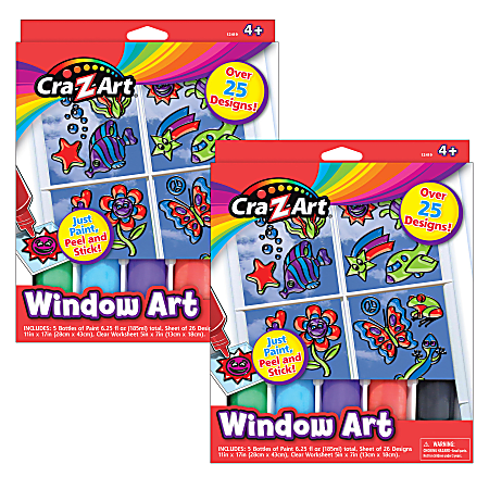 Cra-Z-Art Window Art Set, Pack Of 2 Sets