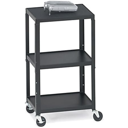 Bretford A2642-M4 Height Adjustable A/V Cart with 3-Outlet Electrical Unit