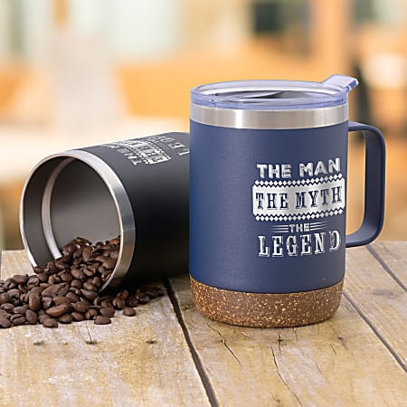 POD Cork Bottom Stainless Mug 12 oz