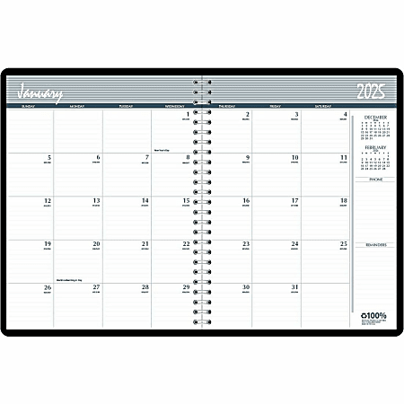 House of Doolittle Monthly Calendar Planner, 8 1/2" x 11", January to December