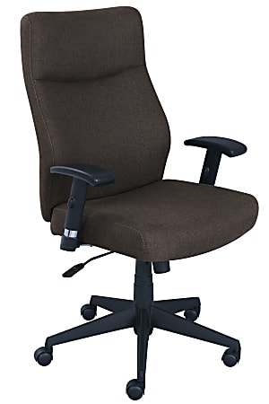 Serta® Style Amy High-Back Office Chair, Fabric, Dark Gray/Black
