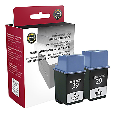 Clover Imaging Group™ Remanufactured Black Ink Cartridge Replacement For HP 29, Pack Of 2, OD29AX2