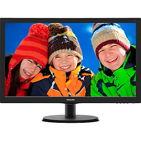 Philips V-line 223V5LSB 21.5" Full HD LED LCD Monitor - 16:9 - Black Hairline, Textured Black - 1920 x 1080 - 16.7 Million Colors - 250 Nit - 5 ms - 60 Hz Refresh Rate - DVI - VGA