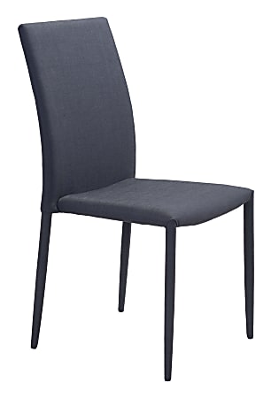 Zuo Modern Confidence Dining Chairs, Black, Set Of 4 Chairs