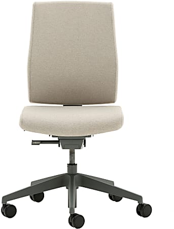 Allermuir Freeflex Armless Task Chair, Pebble/Light Gray/Gray