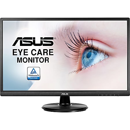 Asus VA249HE Full HD LCD Monitor - 16:9 - Black - 23.8" Viewable - LED Backlight - 1920 x 1080 - 16.7 Million Colors - 250 Nit - 5 ms - GTG Refresh Rate - HDMI - VGA