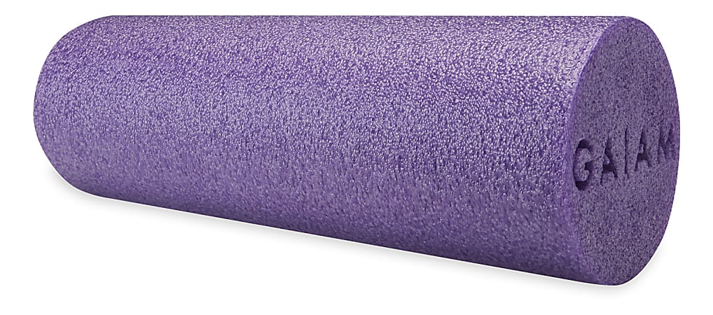 Gaiam Restore Muscle Therapy Foam Roller, 18", Purple