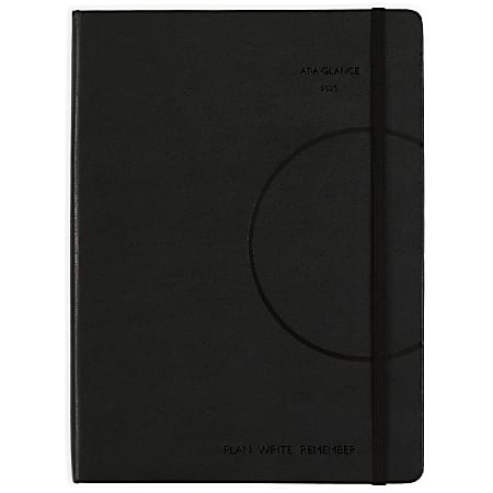 2025 AT-A-GLANCE® Plan. Write. Remember. Weekly/Monthly Appointment Book Planner, 7-1/2" x 10", Black, January To December, 70695005