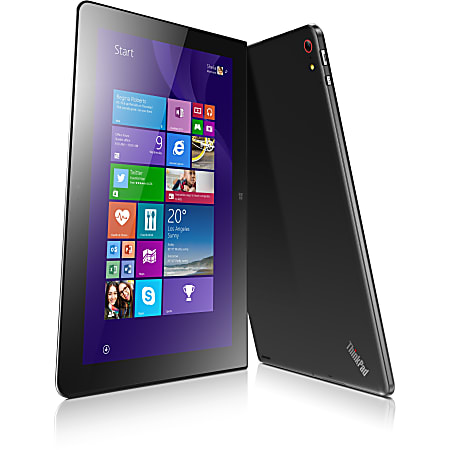 Lenovo ThinkPad Tablet 10 20C10032US Tablet - 10.1" - 2 GB LPDDR3 - Intel Atom Z3795 Quad-core (4 Core) 1.59 GHz - 64 GB - Windows 8.1 Pro 32-bit - 1920 x 1200 - In-plane Switching (IPS) Technology - 4G - Graphite Black