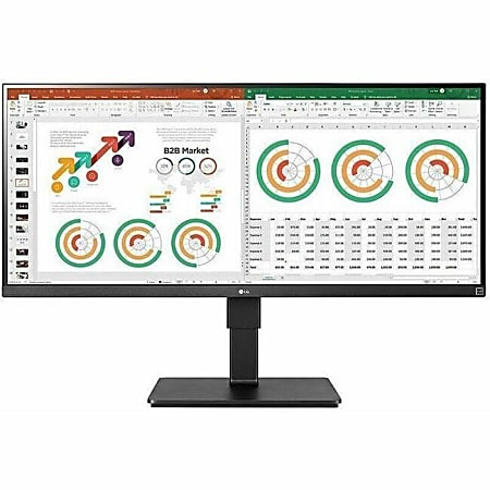 LG Ultrawide 34BN770-B 34" Class QHD LCD Monitor - 21:9 - Matte Black - 34" Viewable - In-plane Switching (IPS) Technology - 34BN770B