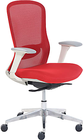 StyleWorks Tokyo Ergonomic Mid-Back Ergonomic Mesh Chair, Crimson