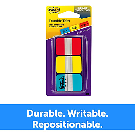 Post-it Durable Tabs - 36 Write-on Tab(s) - 1.50 Post-it Durable Tabs - 36 Write-on Tab(s) - 1.50