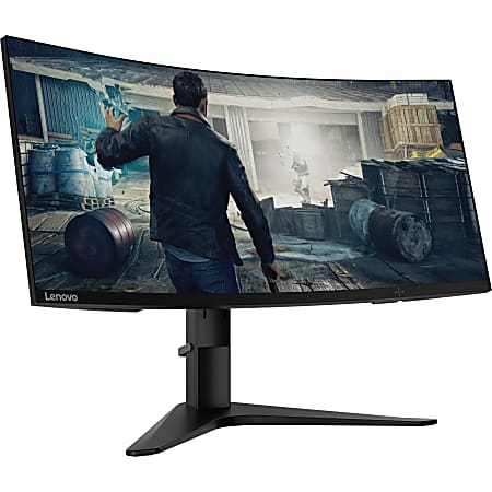 Lenovo G34w-10 34" Class UW-QHD Curved Screen Gaming LCD Monitor - 21:9 - Black - 34" Viewable - Vertical Alignment (VA) - WLED Backlight - 3440 x 1440 - 16.7 Million Colors - FreeSync - 350 Nit Typical - 4 ms - 120 Hz Refresh Rate - HDMI - DisplayPort