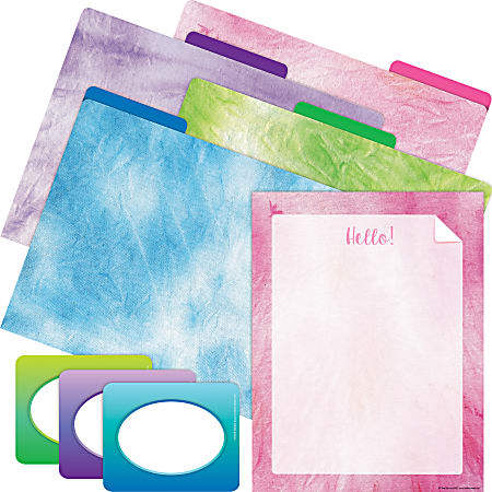 Barker Creek Get Organized File Folder Set, 1/3-Cut Tab, Letter Size, Pink Ombré, Set Of 107 Pieces
