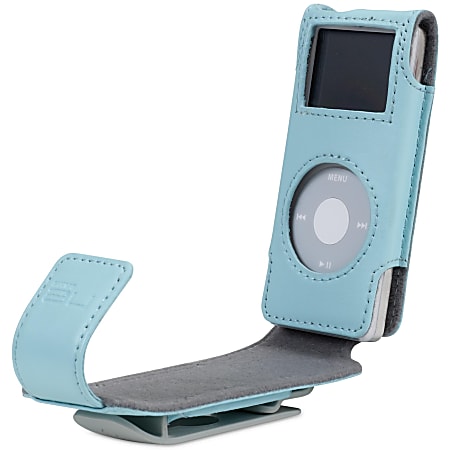 Belkin Flip Case for iPod nano - Clamshell - Leather - Blue